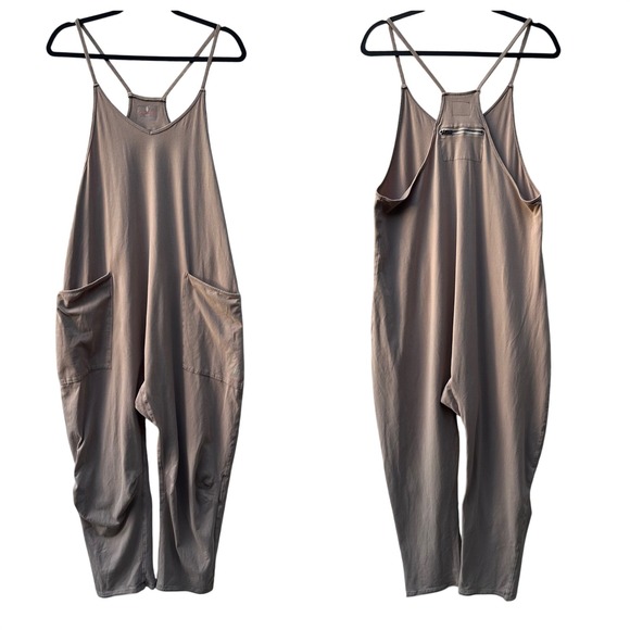 FP Movement by Free People Pants - FP Movement Hot Shot Jumpsuit Romper XS Pocket Yoga Lounge Relaxed Boho Neutral